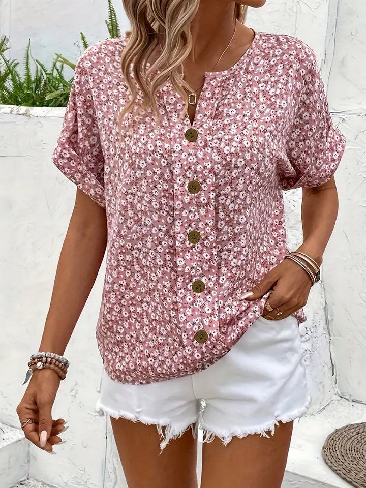Thalia™ | Chemise fleurie raffinée