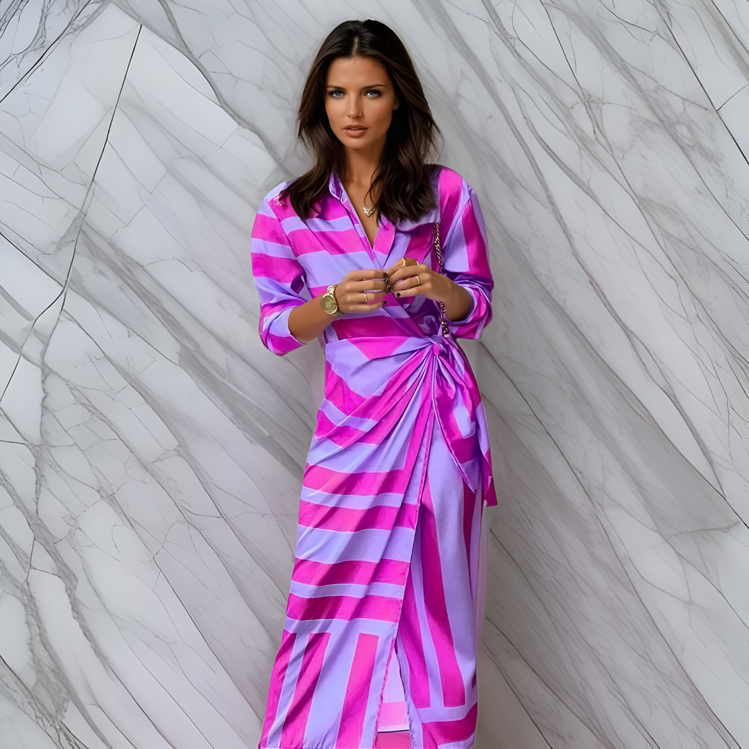 Adrienne™ | Robe portefeuille avec imprimé
