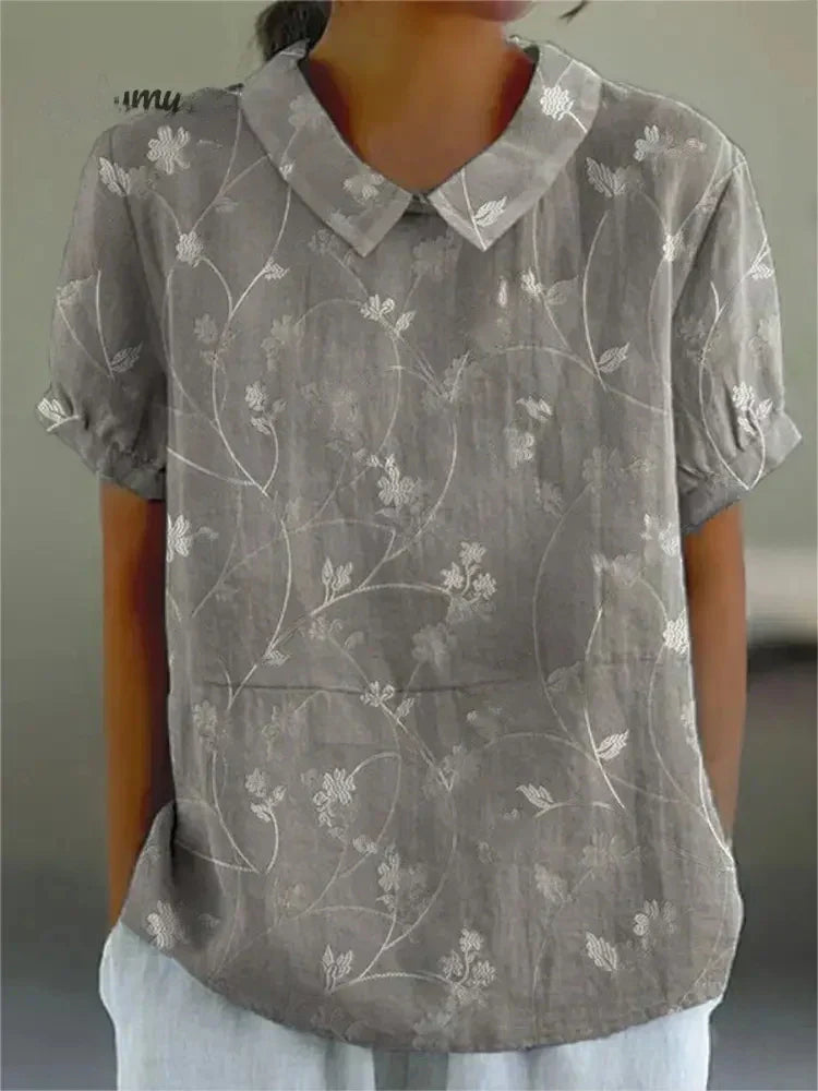 Élina™ | Blouse fleurie élégante