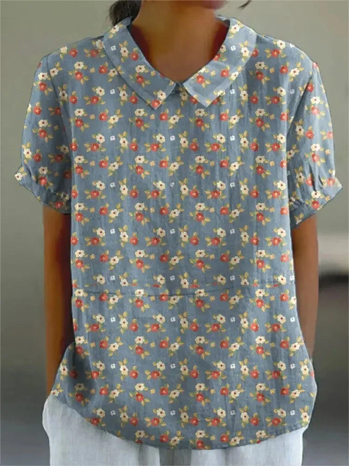 Élina™ | Blouse fleurie élégante