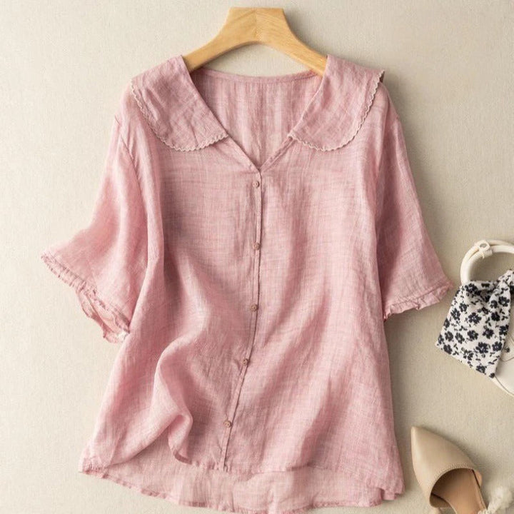 Pascaline™ | Blouse en lin naturel