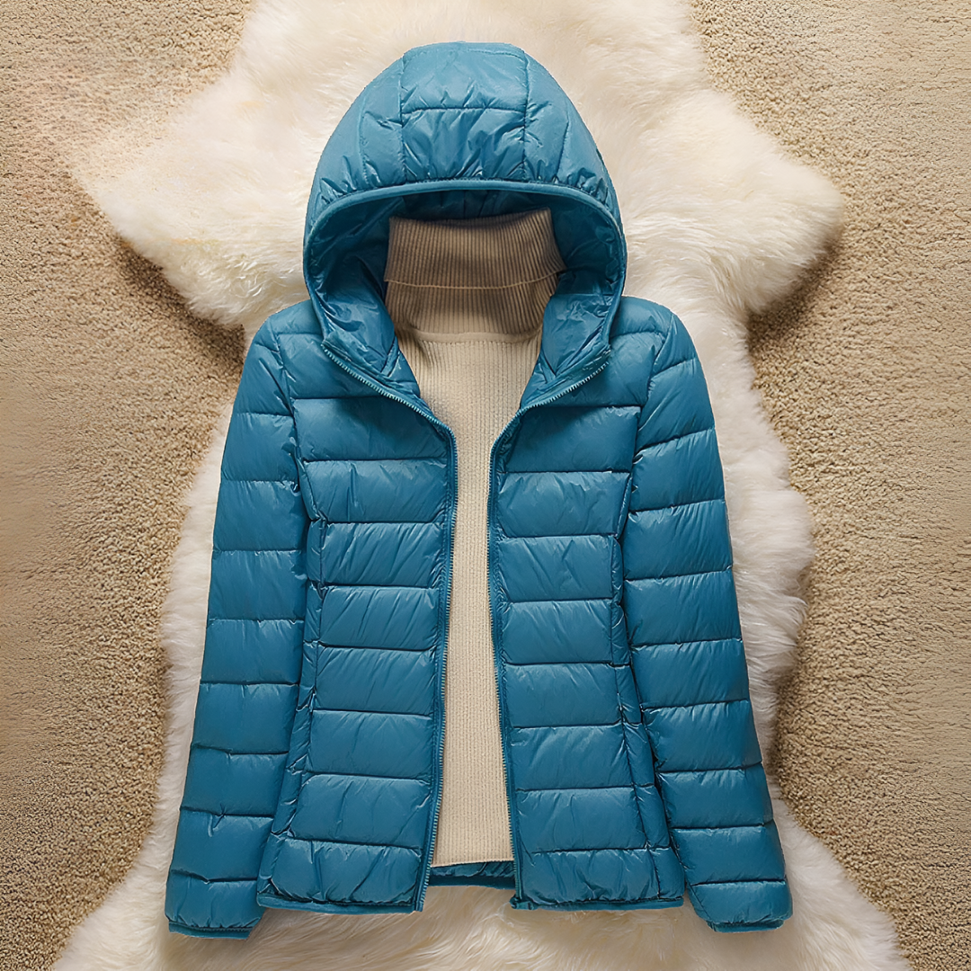 Énora™ | Élégance Matelassée avec Capuche