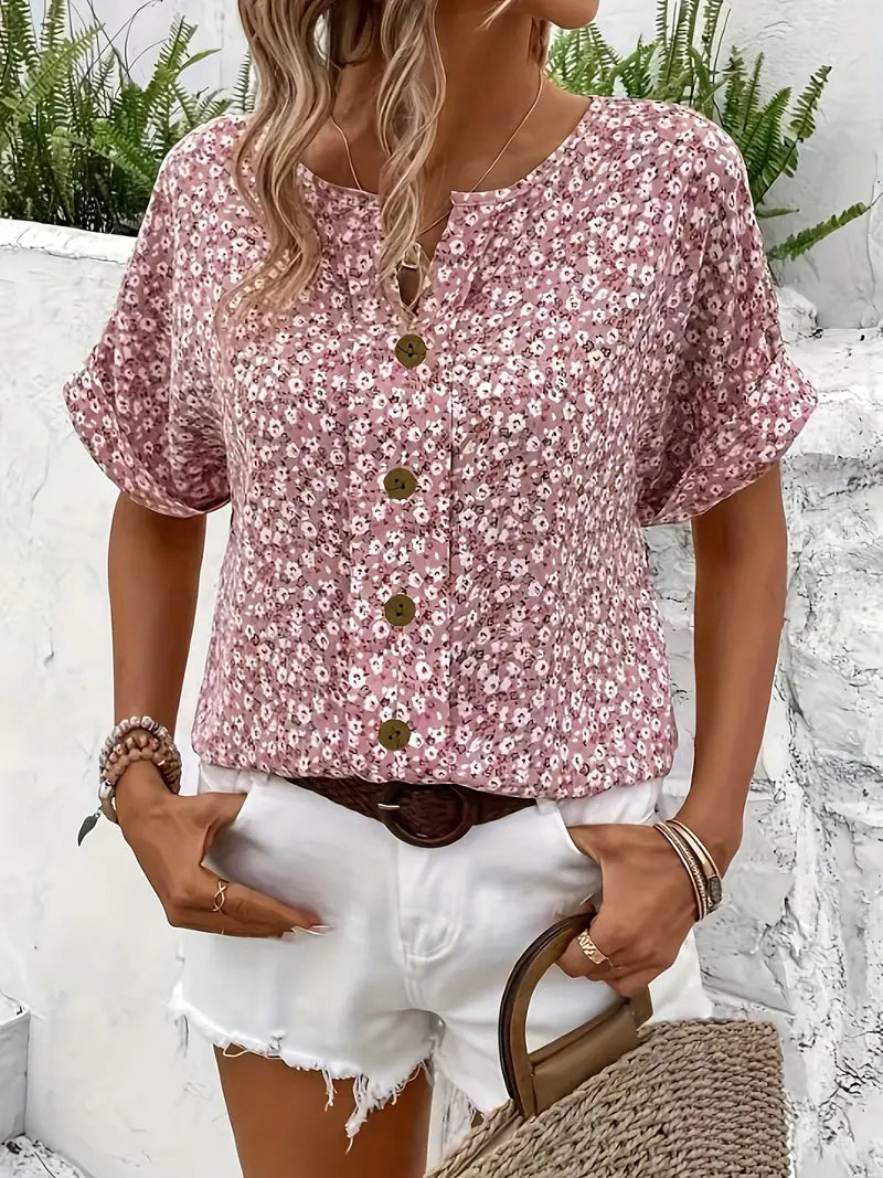 Thalia™ | Chemise fleurie raffinée