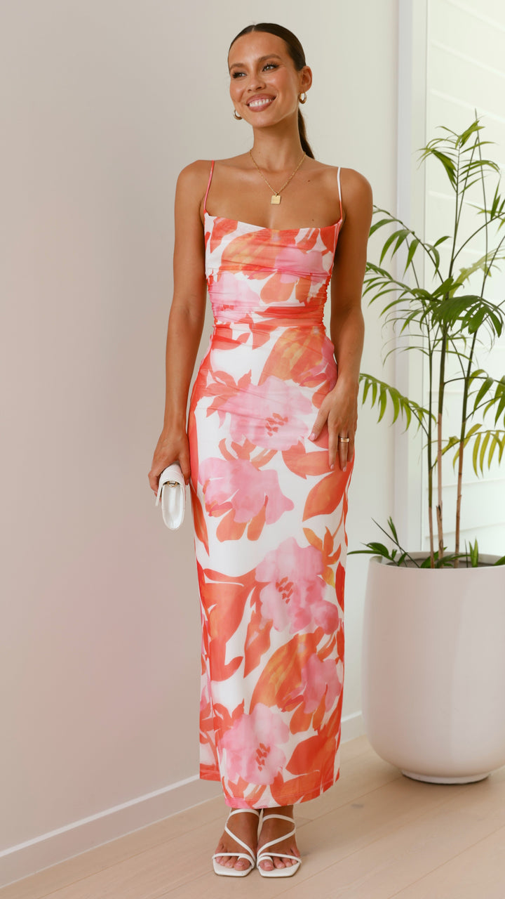 Ashley™ | Robe longue à motifs