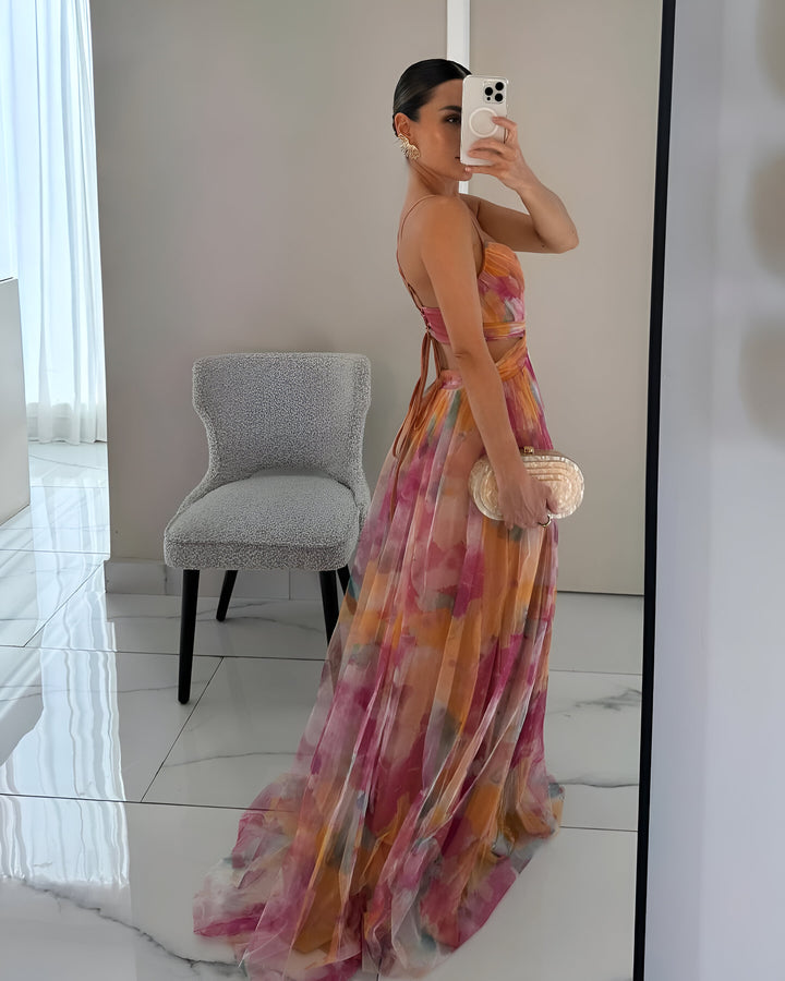 Cassandre™ | Ravissante robe longue à imprimé floral