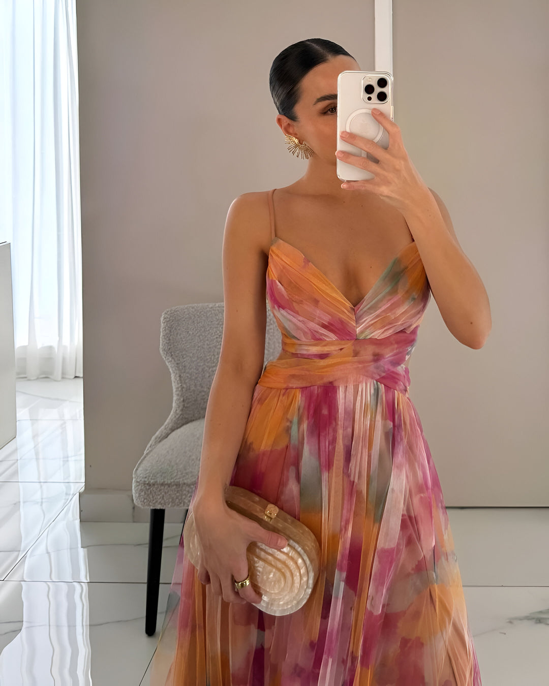 Cassandre™ | Ravissante robe longue à imprimé floral