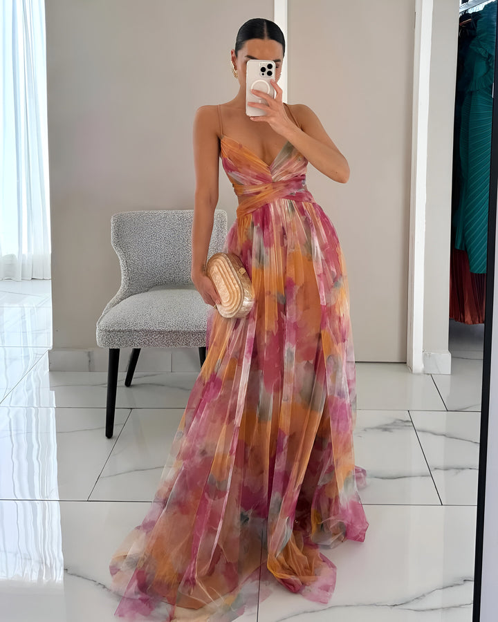 Cassandre™ | Ravissante robe longue à imprimé floral