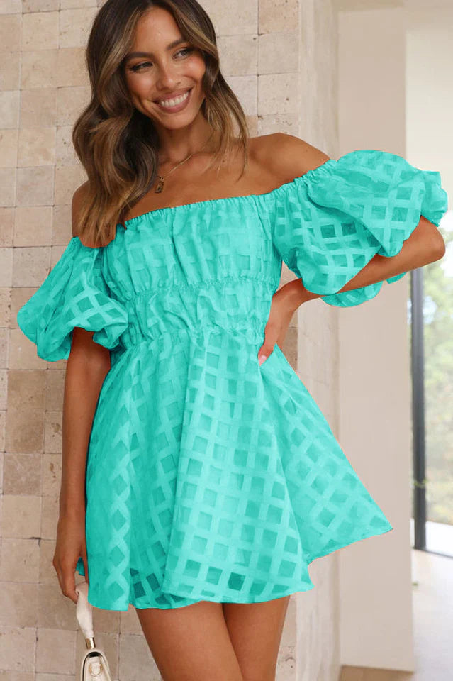 Evie™ | Mini robe à manches bouffantes