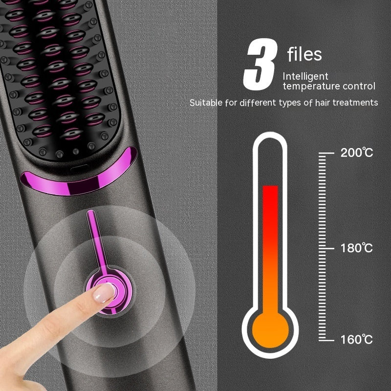 Peigne lissant sans fil avec charge USB - Peigne de coiffure