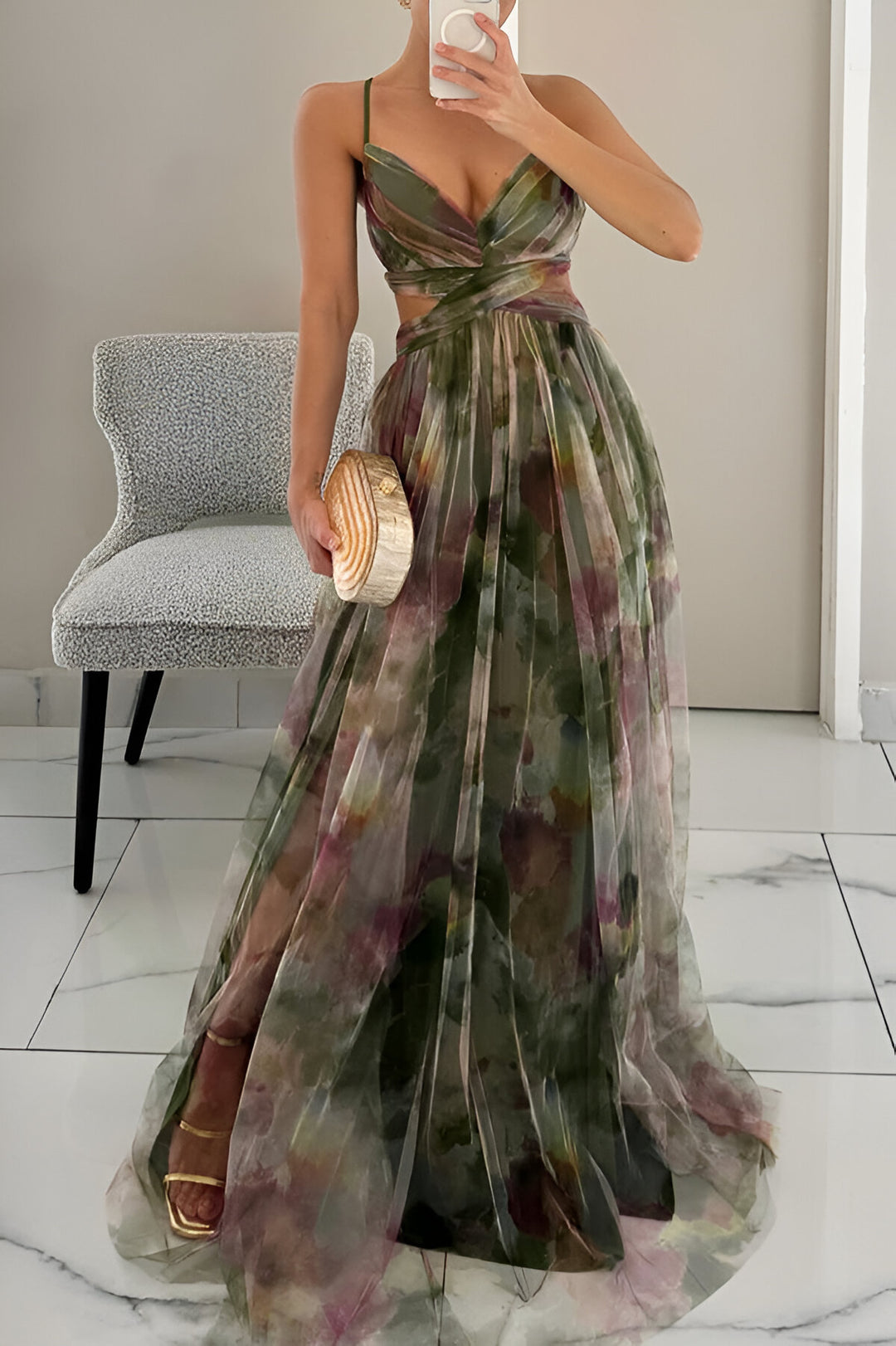 Cassandre™ | Ravissante robe longue à imprimé floral