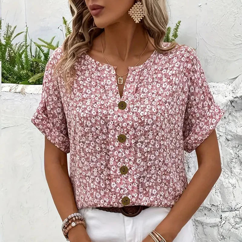 Thalia™ | Chemise fleurie raffinée