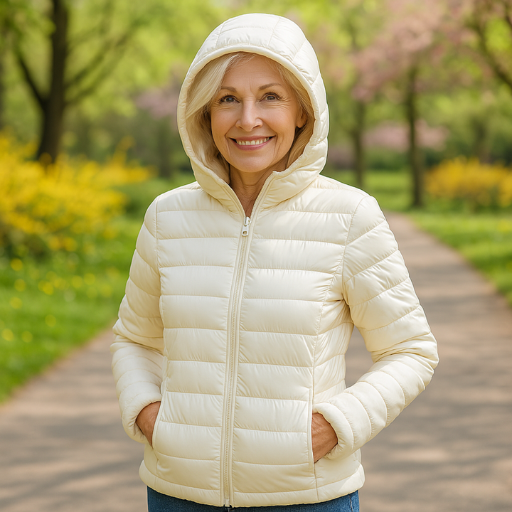 Énora™ | Élégance Matelassée avec Capuche
