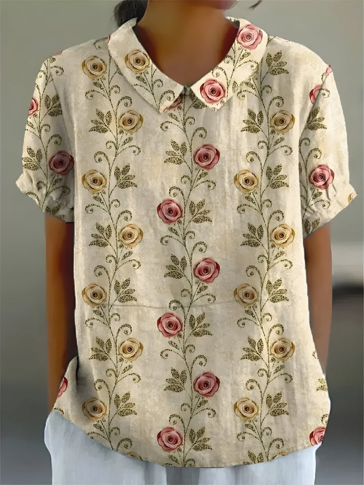 Élina™ | Blouse fleurie élégante