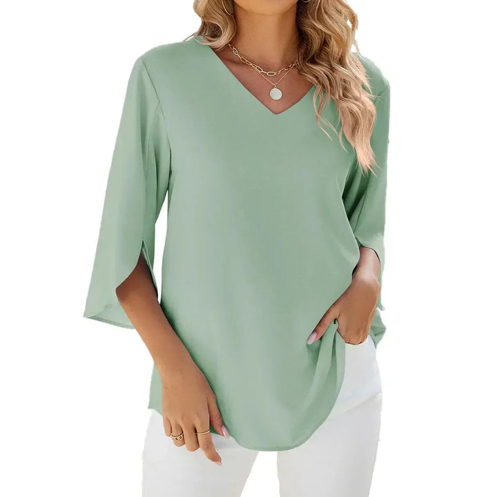 JAMY | Blouse élégante avec décolleté en V