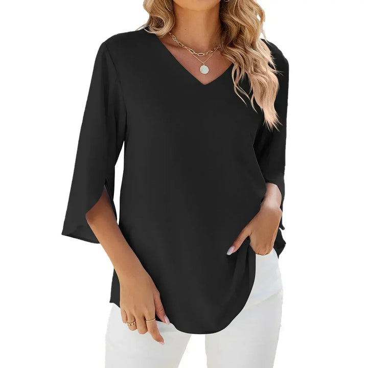 JAMY | Blouse élégante avec décolleté en V