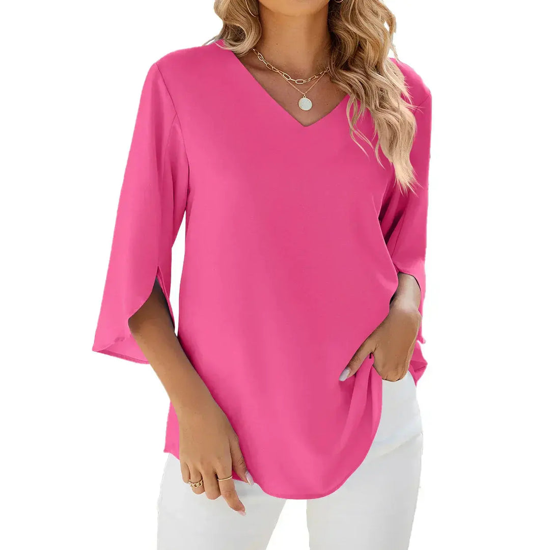 JAMY | Blouse élégante avec décolleté en V