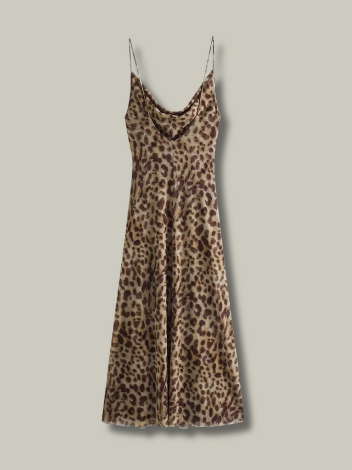 Leona - Elegant Leopard Dress