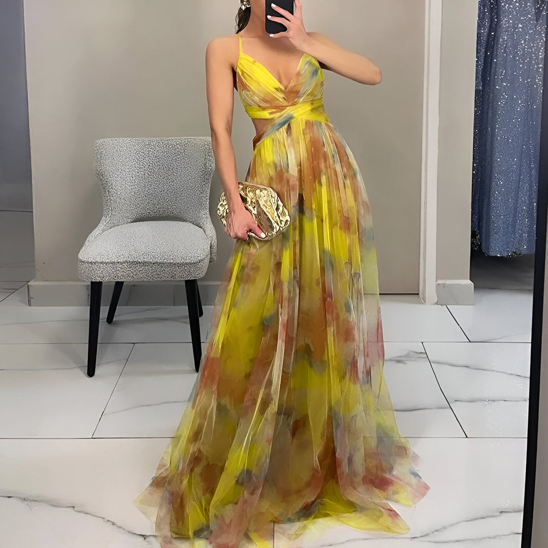 Cassandre™ | Ravissante robe longue à imprimé floral