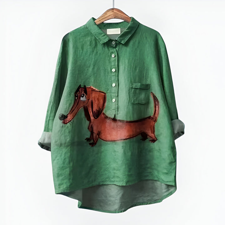 Alix™ | Blouse de luxe à imprimé