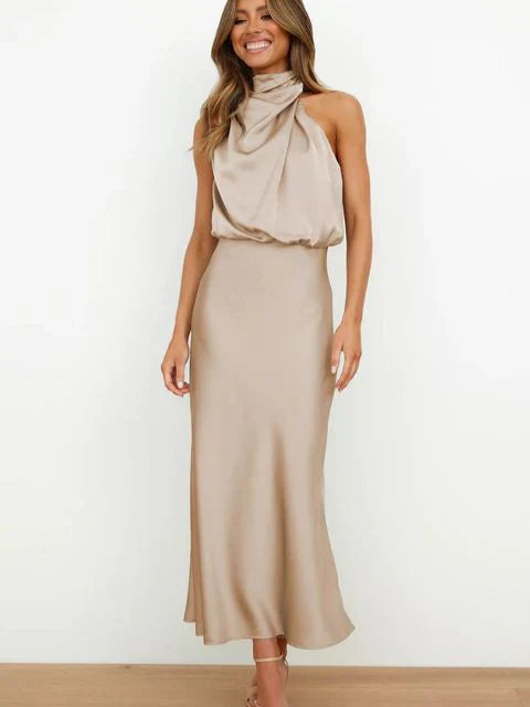 Benthe™ | Robe midi courte-épaule