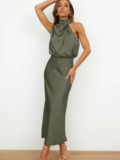 Benthe™ | Robe midi courte-épaule