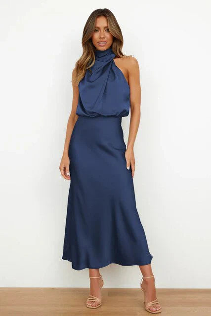 Benthe™ | Robe midi courte-épaule