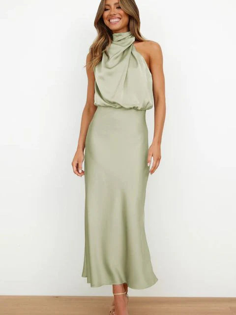 Benthe™ | Robe midi courte-épaule