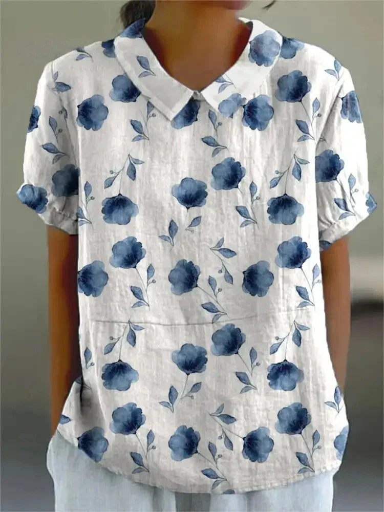 Élina™ | Blouse fleurie élégante
