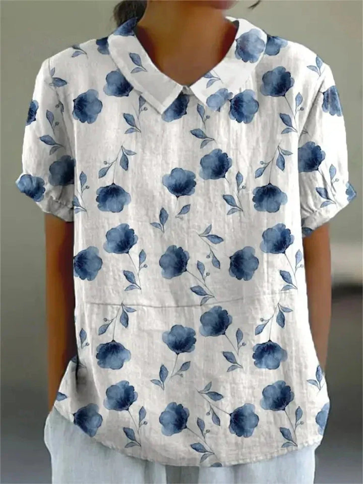 Élina™ | Blouse fleurie élégante