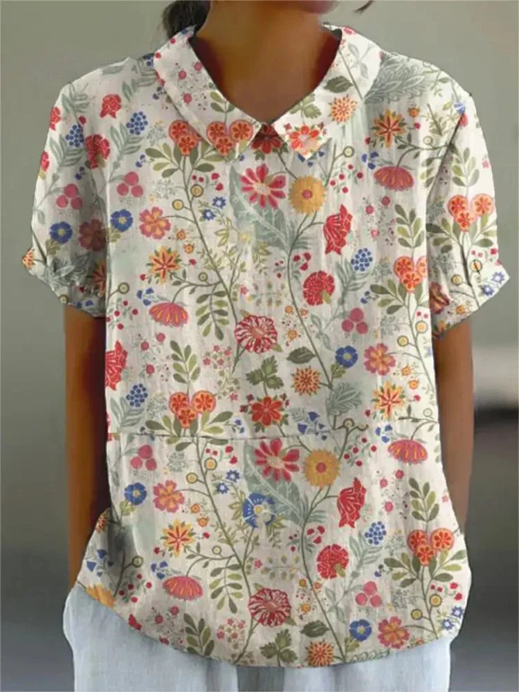 Élina™ | Blouse fleurie élégante