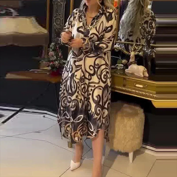 Olivia™ | Robe Longue Vintage Fendue