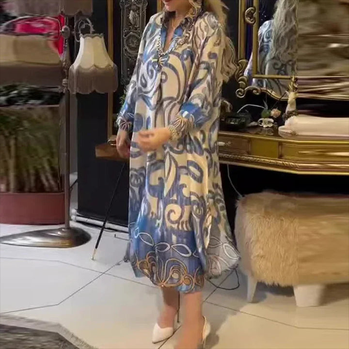 Olivia™ | Robe Longue Vintage Fendue