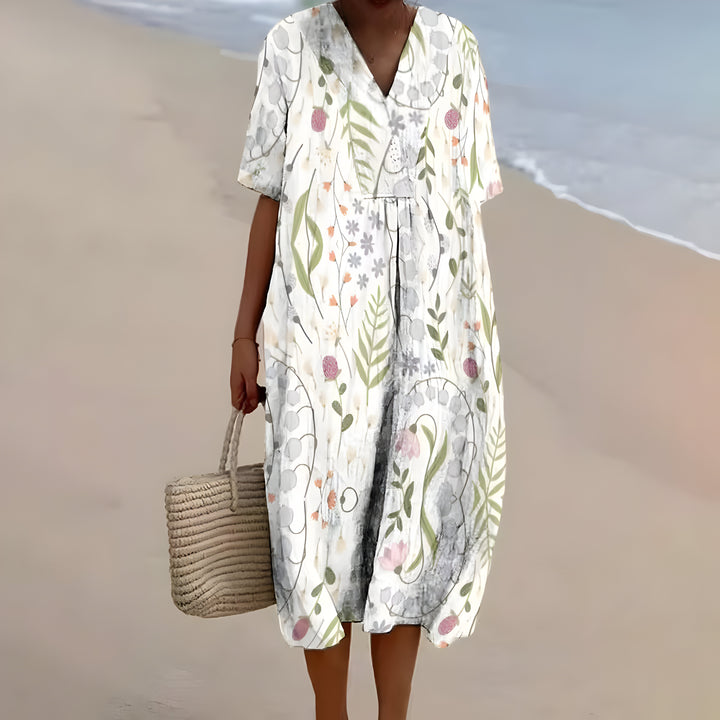 Emma™ | Robe A-ligne décontractée en lin