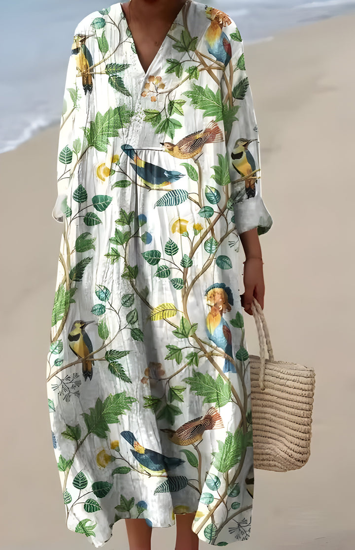 Emily™ | Robe Longue Fleurie Décontractée