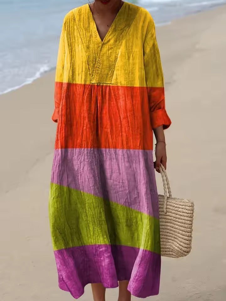 Emily™ | Robe Longue Fleurie Décontractée