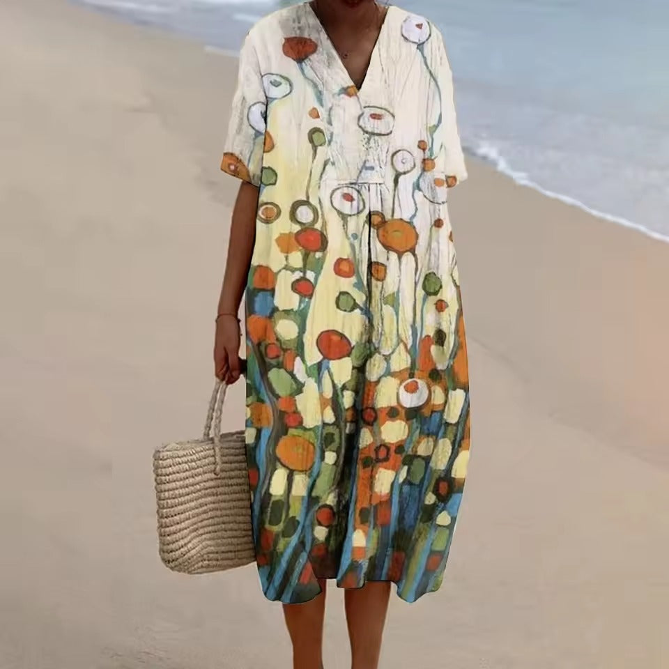 Emma™ | Robe A-ligne décontractée en lin