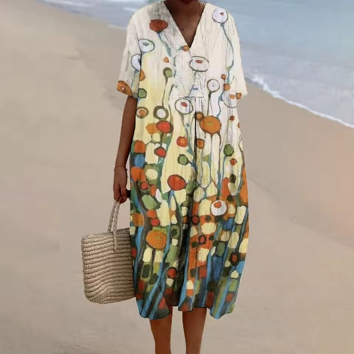 Emma™ | Robe A-ligne décontractée en lin