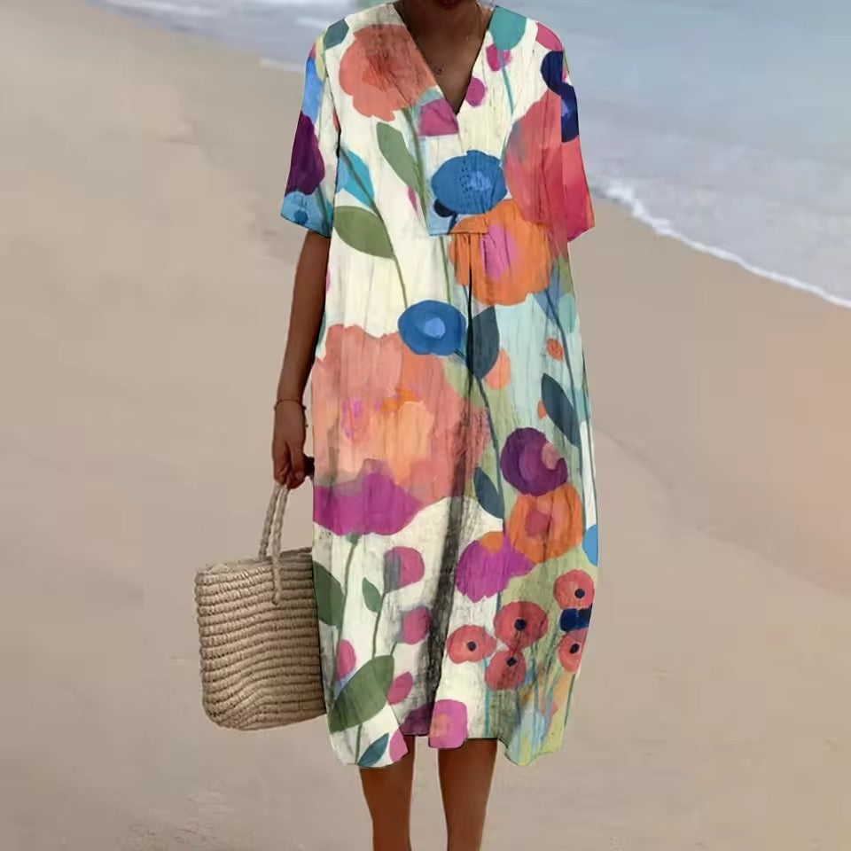 Emma™ | Robe A-ligne décontractée en lin