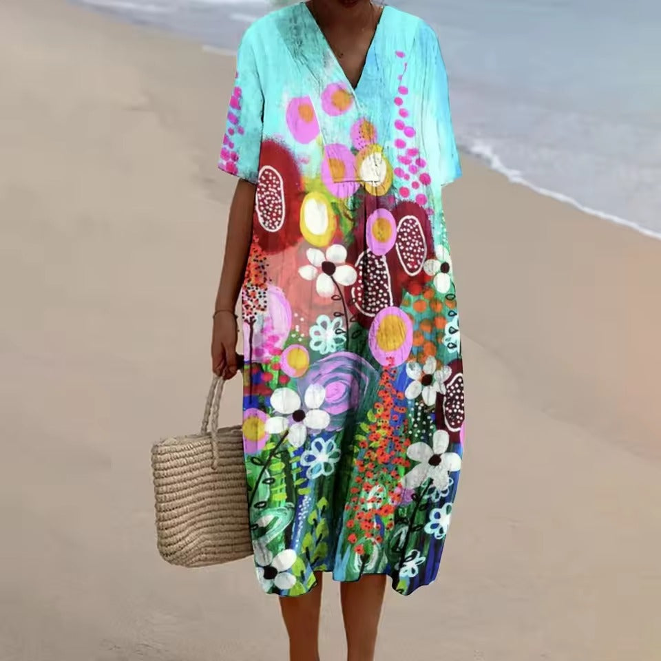 Emma™ | Robe A-ligne décontractée en lin