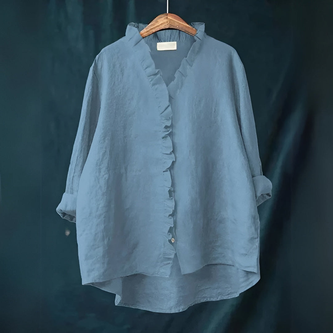 Assia™ | Blouse rouge vif