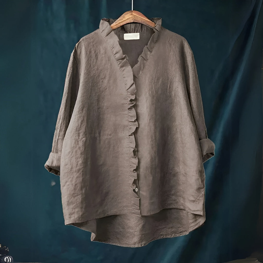 Assia™ | Blouse rouge vif