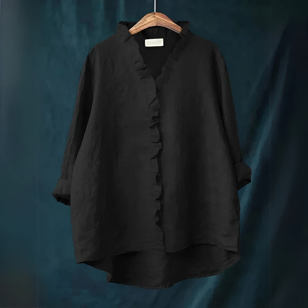 Assia™ | Blouse rouge vif